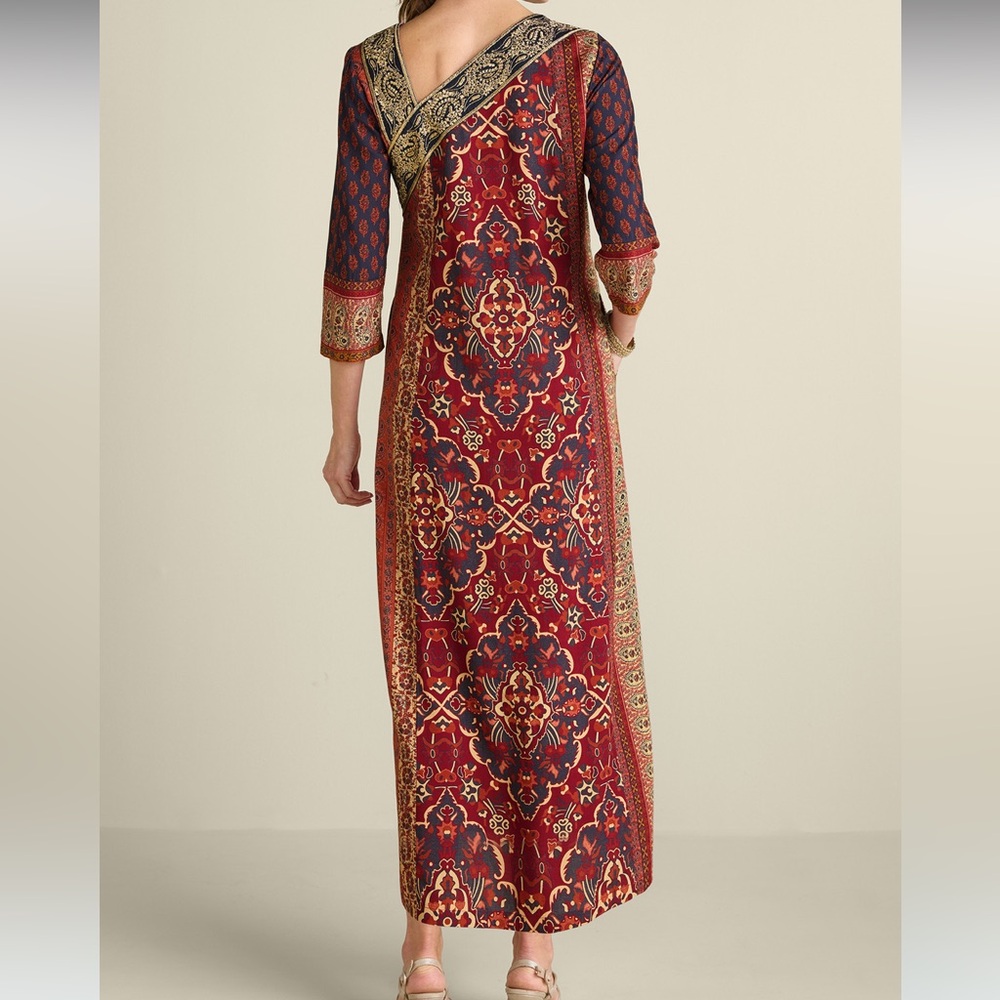 Soft Surroundings Medium Patchwork Floral Maxi Ci… - image 4